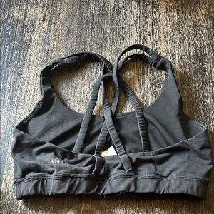 lululemon athletica Strappy Black Sports Bra